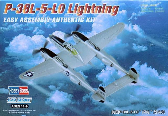 HobbyBoss 1/72 P-38L-5-L0 Lightning Easy Kit 80284